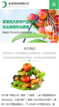 农业行业手机模板网站
