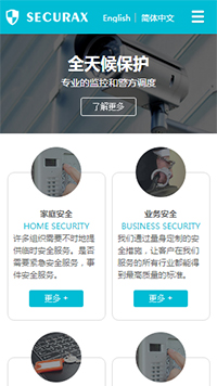  安防、监控器材行业手机模板网站